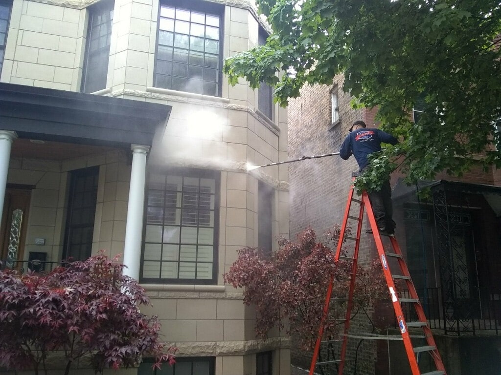 Lincoln Park House Power Washing