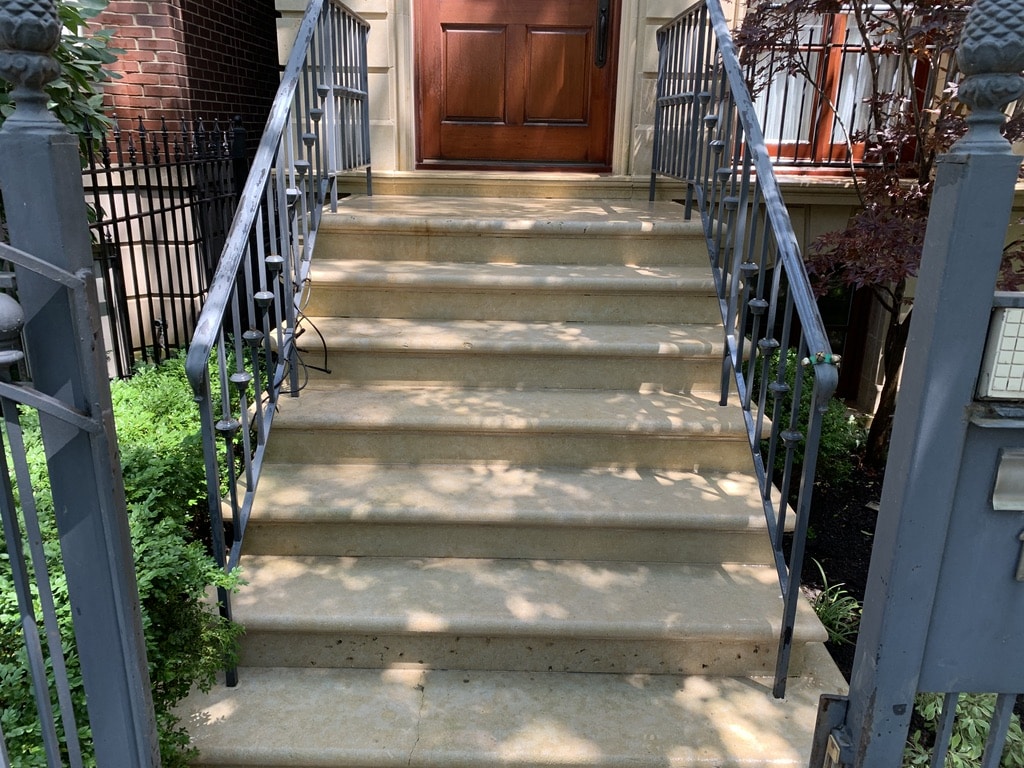 Front Step Pressure Washing After Lincoln Park Il