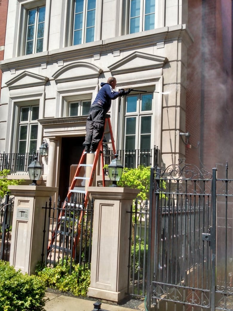 Limestone Cleaning Lincoln Park Chicago During